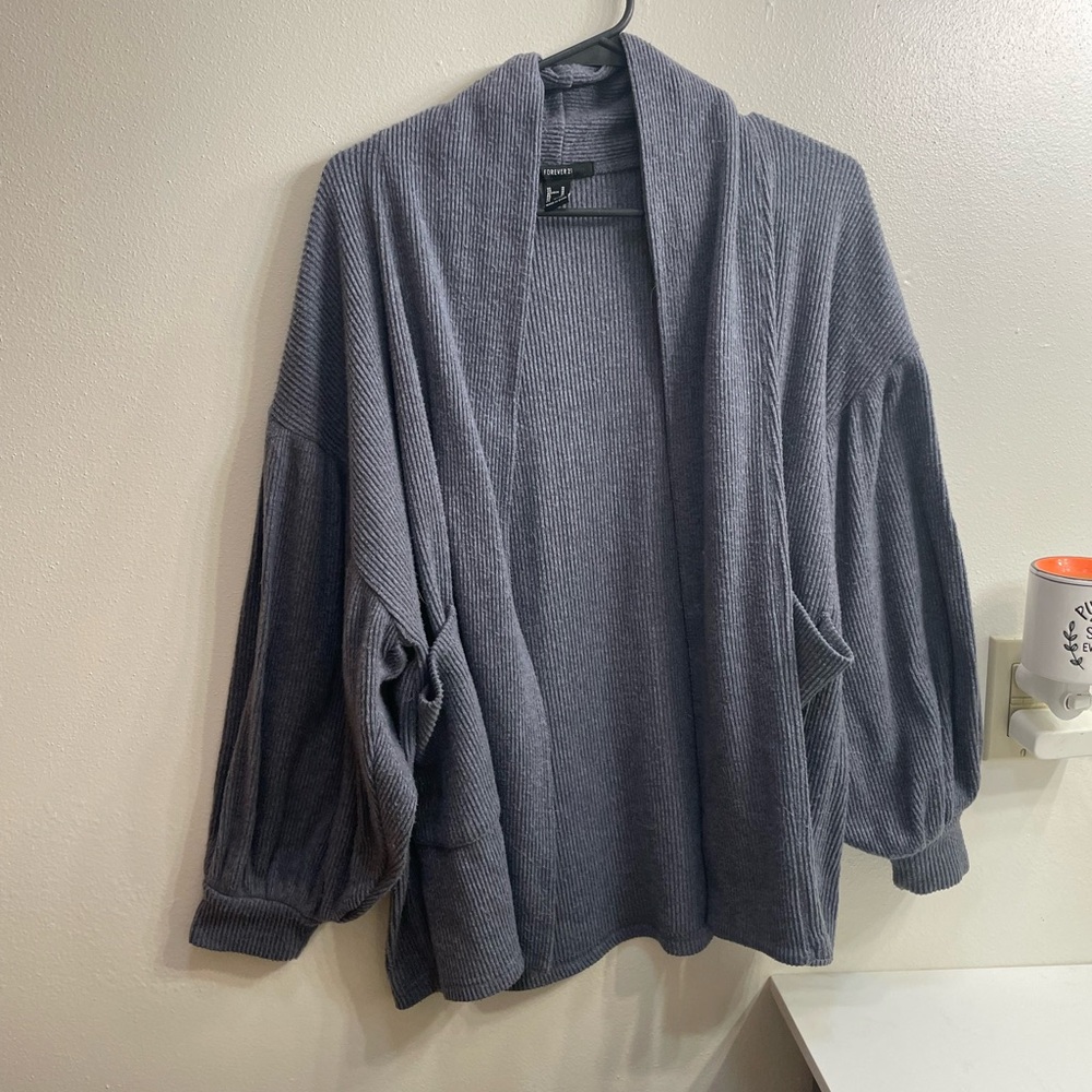 Forever 21 Charcoal Women's Cardigan